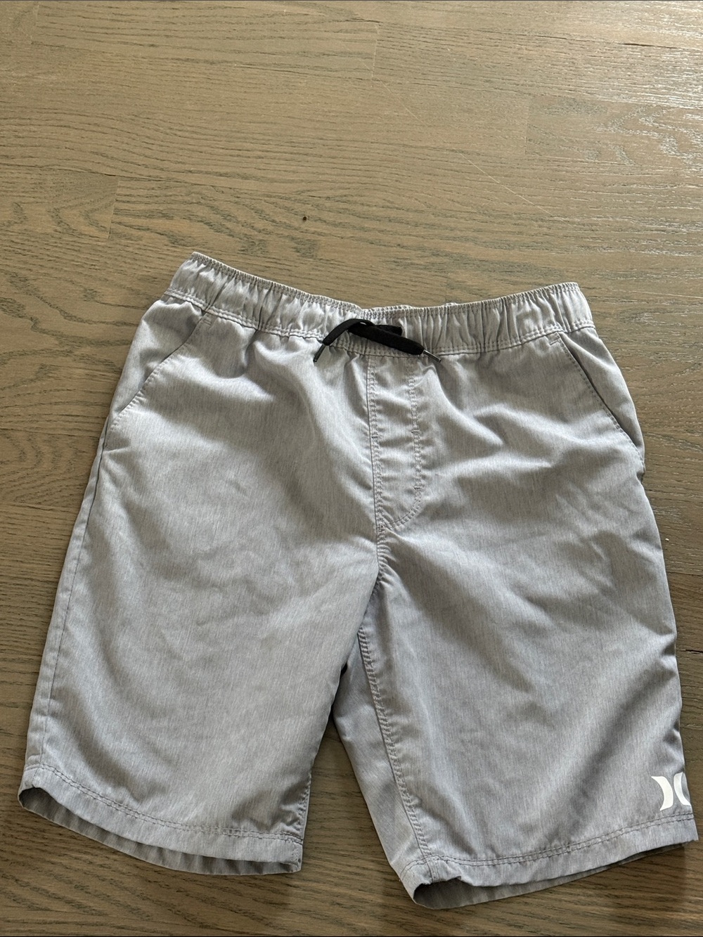EUC Hurley Light Gray Elastic Waist Kids Shorts